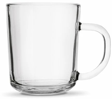 TADAR - Hrnček na čaj - Pohár na kávu - sklo - bezfarebný - 220 ml