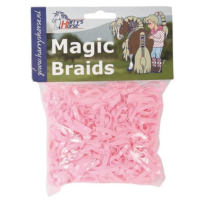 Ružové gumičky s hrivou HARRY'S MAGIC