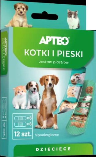 Synoptis Pharma Apteo náplasti Mačky a psy pre deti, 10 kusov