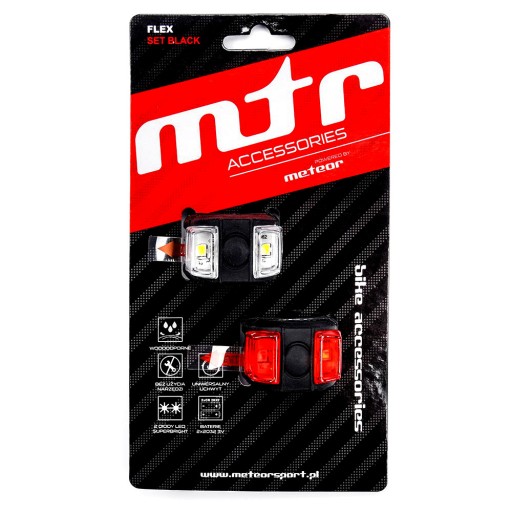 LED osvetlenie BICYCLE, vodeodolné, 2 žiarovky Flex