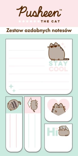 Sada ozdobných lepiacich blokov od Pusheen Majewski