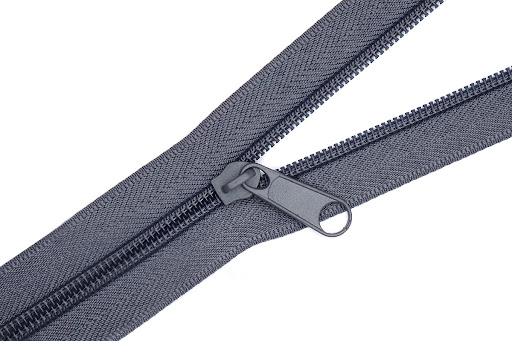 Špirálová páska na zips 8mm - 5mb, 10 zipsov, biela