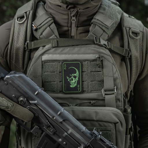 NÁPLATA FACE OF WAR LEBKA AKO PILE M-TAC BLK/OLV