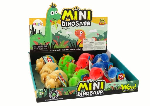Mini plyšové zviera Dinosaurus 4 druhov