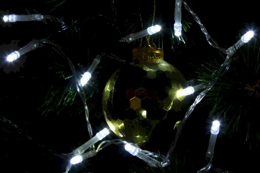 Vianočné osvetlenie Joylight, 20 LED, studená biela, na podlahe