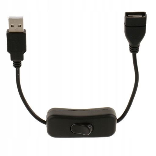 Predlžovací USB kábel s vypínačom