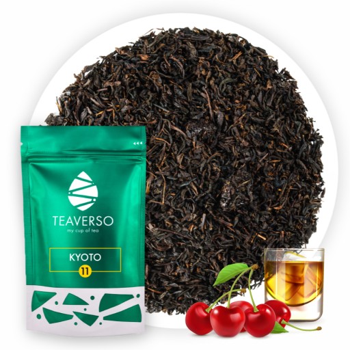 ČIERNY LISTOVÝ ČAJ ČEREŠNE V ROM KYOTO TEAVERSO 100G