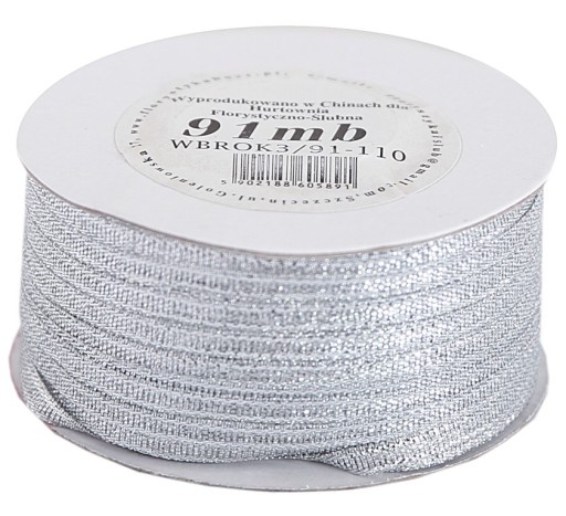 Stuha trblietavá 3mm/91m, 10 farieb