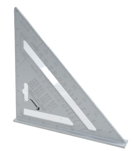 ANGLE univerzálne tesárske strešné pravítko 185mm x 260mm s pätkou