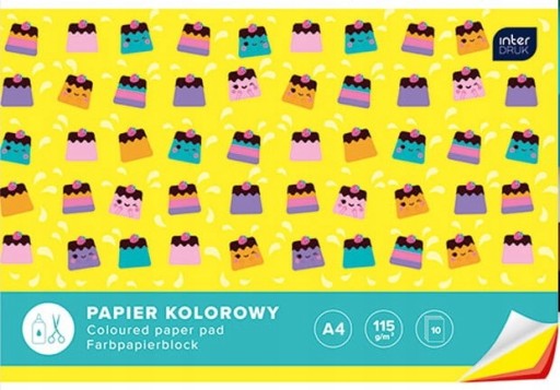 Zošit z farebných papierov A4/10 listov
