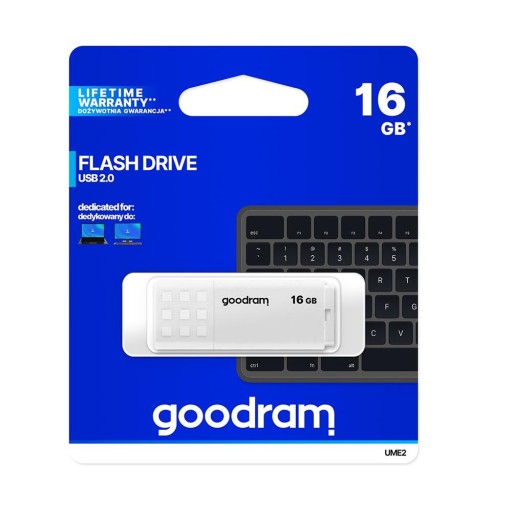 Goodram pendrive 16GB USB 2.0 UME2 biely