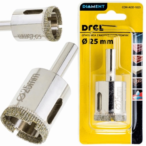 DIAMANTOVÁ OTVOROVÁ PÍLKA NA hrnčiarske obklady 25mm