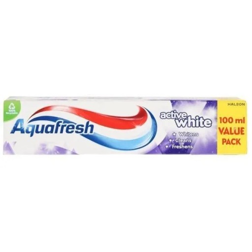 Aquafresh Active White zubná pasta Refreshes Protects Whites zuby 100 ml x 1 ks