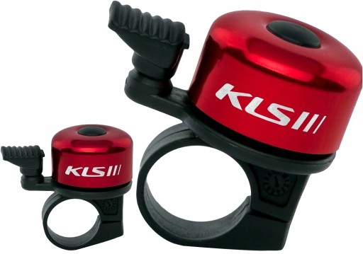 KELLYS BANG BICYCLE BELL 10 strieborný ČERVENÝ ALU