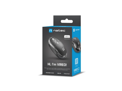 NATEC VIREO 2 KÁBLOVÁ MYŠ PRE LAPTOP PC USB