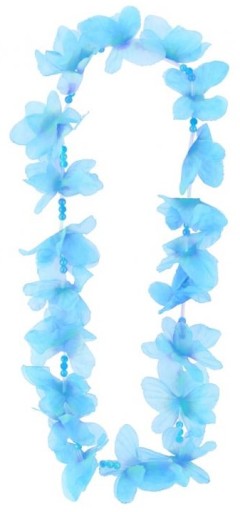 Havajský náhrdelník HAWAII Blue Aloha Butterflies