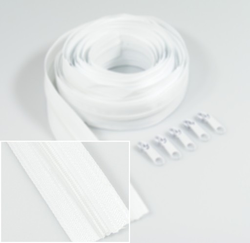 3mm páska na zips, zips + 3x zips.
