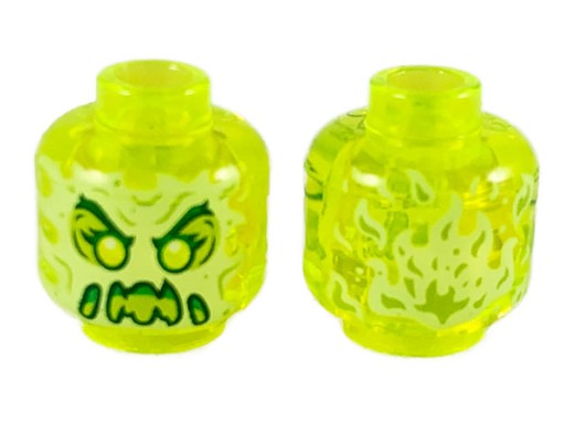 LEGO Hidden Side 3626cpb2451 HEAD trans-neon (1g)