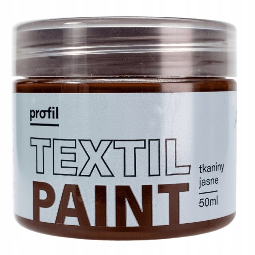 Farba na svetlé látky PROFIL 50ml hnedá