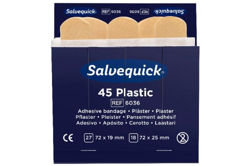 Plastové obväzové náplasti Salvequick Cederroth REF 6036