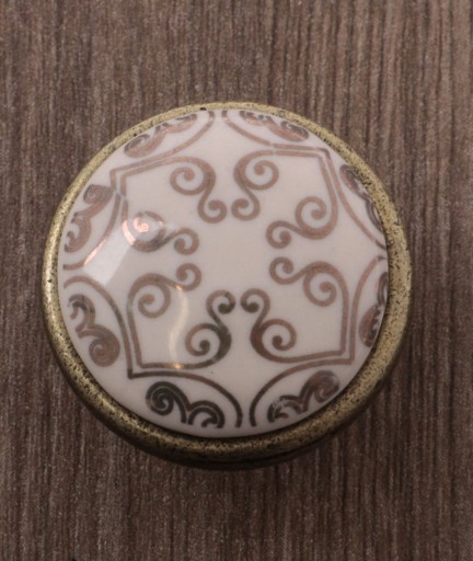 PORCELÁNOVÝ GOMBÍK GP-0728-J4-C-04 ORIENT ZLATÝ