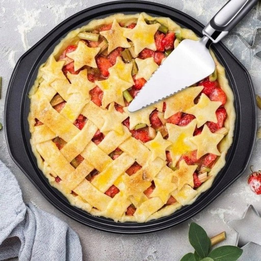PLECH NA PEČENIE NA PIZZU RÚČKY PLECH 30CM
