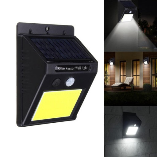 48 COB LED SOLÁRNE LAMPY + SENZOR POHYBU SÚMRAK