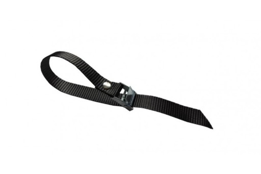 Popruh na zapínanie s prackou, 35 cm, čierny Amos