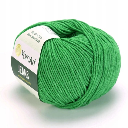 YarnArt Jeans 52 tmavozelená priadza 50g/160m