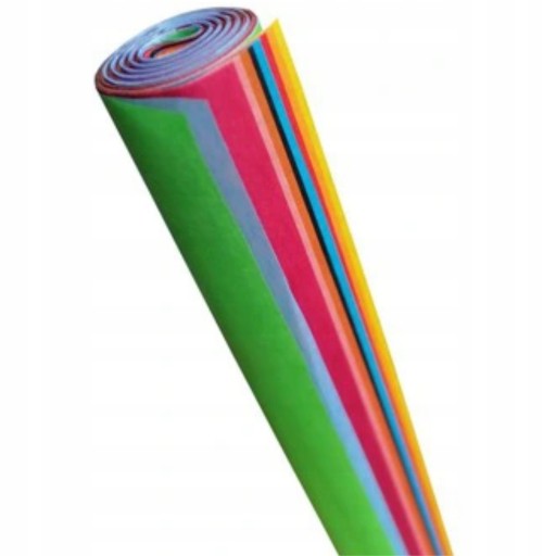 Hladký hodvábny papier A3 na rolke Mix 10 farieb
