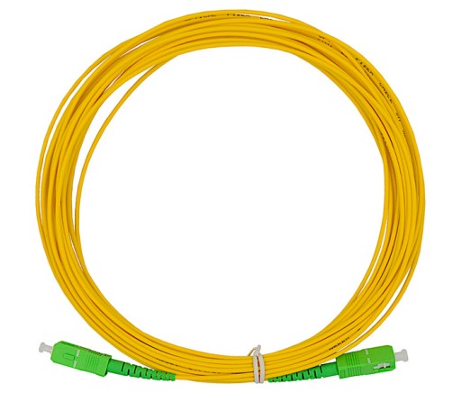 PATCHCORD FIBER OPTIC SM SC/APC KÁBEL 10m JEDNODUCHÝ