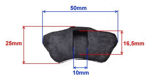 Gumou vystužené ozubené kolesá KINROAD CHOPPER XT50Q KING MOOSE BENZER 51 x 21 cm