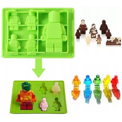 Silikónová forma, forma na čokolády, želé, želé LEGO Blue