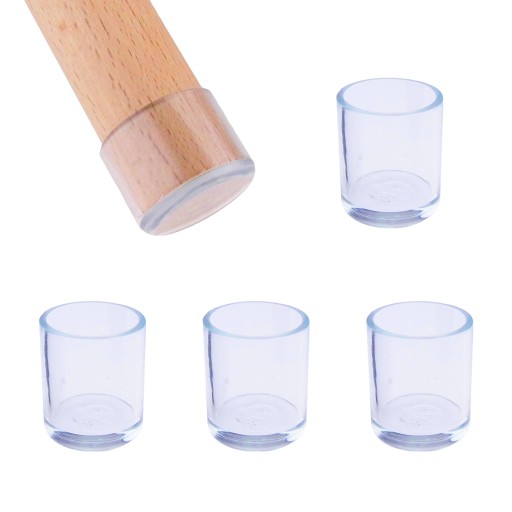 Silikónové podložky na nohy stoličky 18 mm