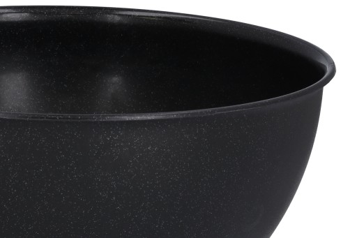 Čierna veľká misa 24 cm na ovocné šaláty kuchynská plastová 3L