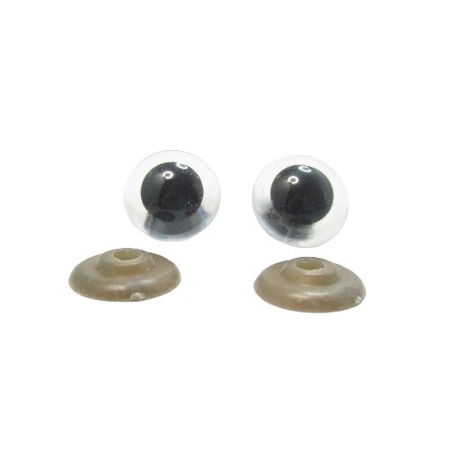 Oči Bezpečné hračkárske oči * 2 páry * 15 mm * priehľadné