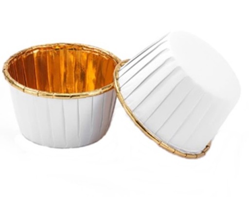 MUFFIN LINERS formičky na košíčky DECORATIONS narodeninové biele 20 ks