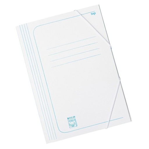 A4 ZMAZANÝ SÚBOR S GUMA, BIELY EKO PAPIER