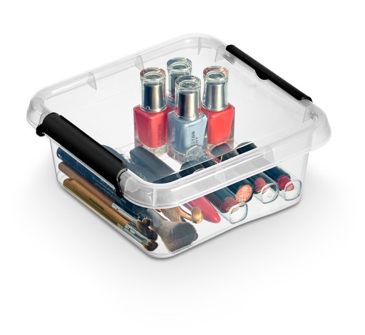 Priehľadná plastová nádoba s krytom 2L Box Organizer Box
