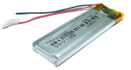 Nabíjateľná batéria Mp4 Mp5 RC 501646 380mAh