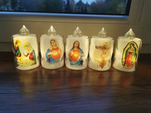 LED vložka Ježiš LED vložka Mária LED vložka Svätá rodina LED sviečka Ježiš