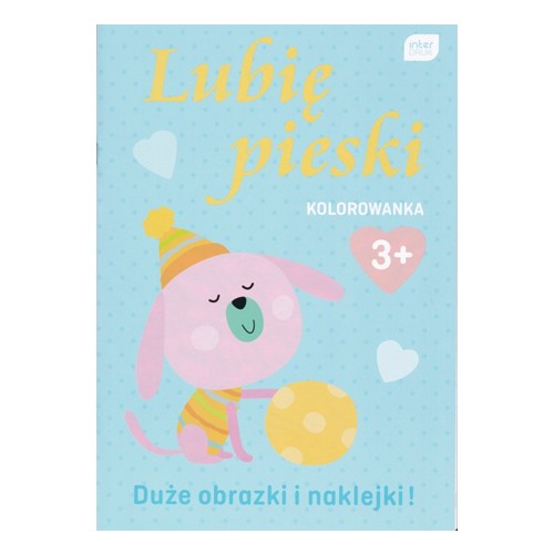 Omaľovánka A4 s nálepkami MÁM RÁD