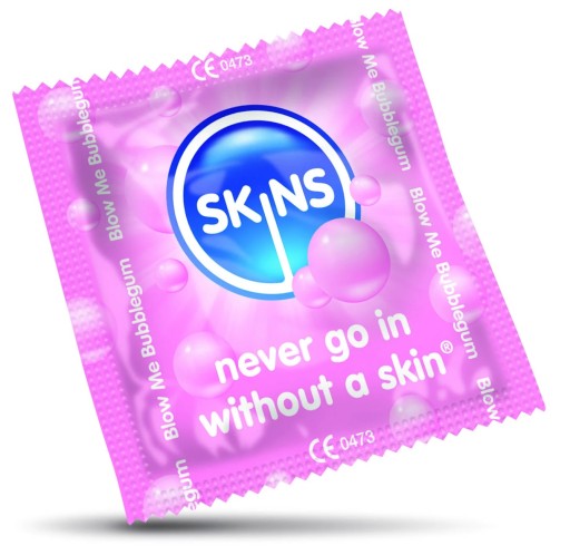 OCHUTNÉ KONDÓMY SKINS BUBBLEGUM 1 ks