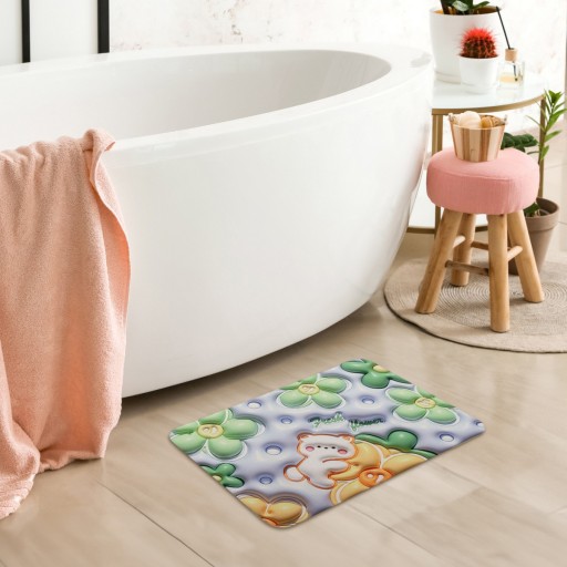 3D protišmykový absorpčný detský koberček do kúpeľne
