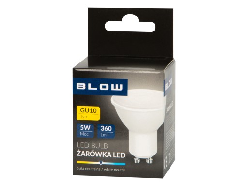 LED ŽIAROVKA SO ZÁVITOM GU10 5W 360 LM NEUTRÁLNA BIELA