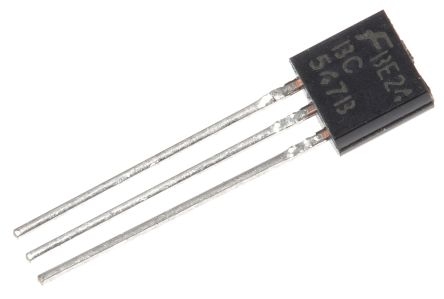 NPN tranzistor 45V/100mA BC547B TO92 5 ks.