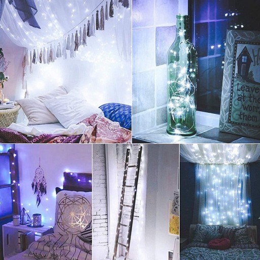 viečko FĽAŠE 20 LED SVIETID NA SOLÁRNY DRÔT