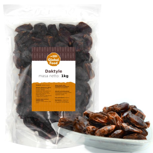 DATLE SUŠENÉ BEZ SEMIENKOV 1KG 1000g PRÍROD