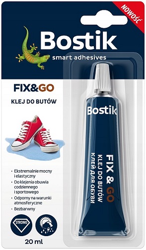 Lepidlo na topánky FIX&GO 20 ml BEZFAREBNÉ SILNÉ lepidlo na topánky