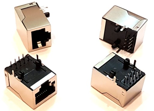 Zásuvka RJ45 8p8c v montáži obrazovky pre tlač